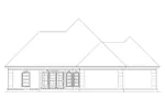 Ranch House Plan Rear Elevation - Laredo Point Southern Home 020D-0342 - Shop House Plans and More