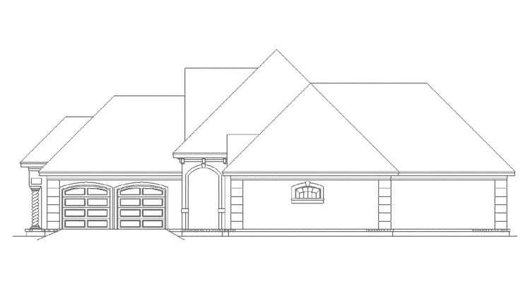 Traditional House Plan Right Elevation - Laredo Point Southern Home 020D-0342 - Shop House Plans and More