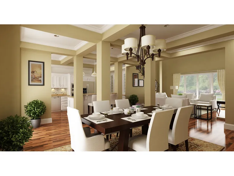Victorian House Plan Dining Room Photo 01 - Layton Country Craftsman Home 020D-0344 - Shop House Plans and More