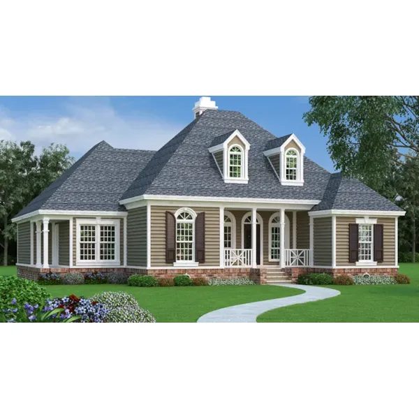 Cape Cod & New England House Plan Front of Home - Dyson Southern Home 020D-0345 - Search House Plans and More