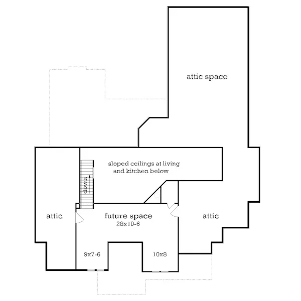 Arts & Crafts House Plan Second Floor - Bambury Tudor Craftsman Home 020D-0346 - Search House Plans and More