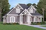 Rustic House Plan Front of Home - Bambury Tudor Craftsman Home 020D-0346 - Search House Plans and More
