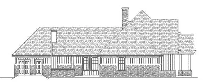Rustic House Plan Left Elevation - Bambury Tudor Craftsman Home 020D-0346 - Search House Plans and More