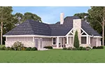 Rustic House Plan Rear Photo 01 - Bambury Tudor Craftsman Home 020D-0346 - Search House Plans and More