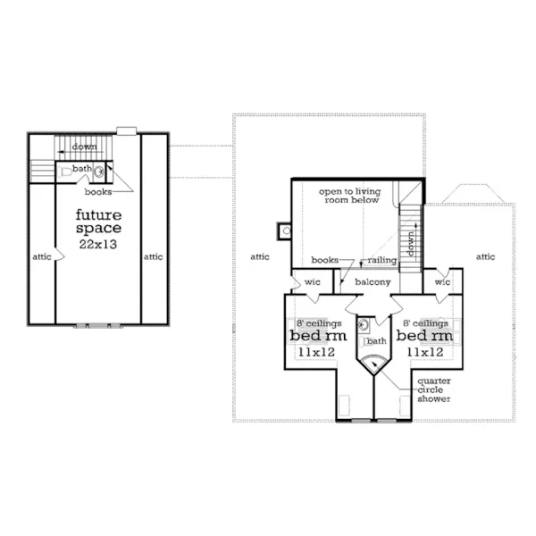 Second Floor - Dianna Country Home 020D-0347 - Search House Plans and More