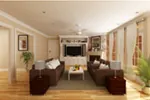 Craftsman House Plan Living Room Photo 01 - Shetland Trail Tudor Home 020D-0348 - Shop House Plans and More