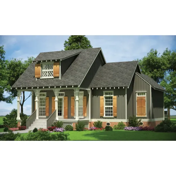 Front of Home - Rutherford House Cottage 020D-0349 - Shop House Plans and More