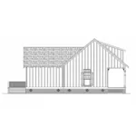 Left Elevation - Rutherford House Cottage 020D-0349 - Shop House Plans and More