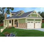 Traditional House Plan Front of House 020D-0350