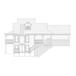 Ranch House Plan Left Elevation - Simeon Tudor Home 020D-0350 - Shop House Plans and More