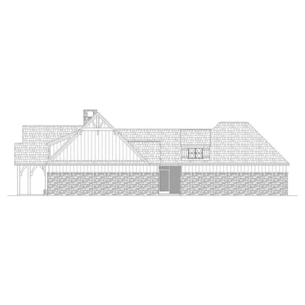 Craftsman House Plan Right Elevation - Parkgate Craftsman Home 020D-0352 - Shop House Plans and More