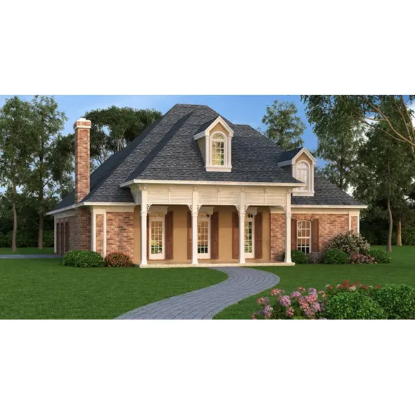 Cabin & Cottage House Plan Front of Home - Fruit Valley Southern Home 020D-0353 - Search House Plans and More