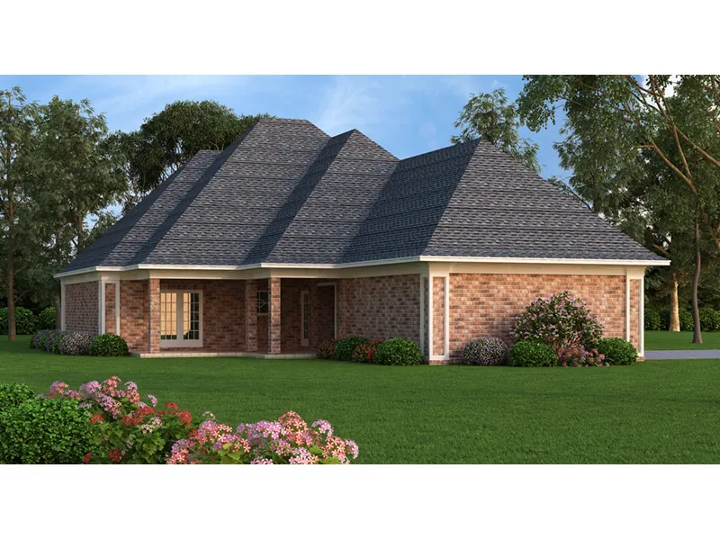 Traditional House Plan Rear Photo 01 - Fruit Valley Southern Home 020D-0353 - Search House Plans and More