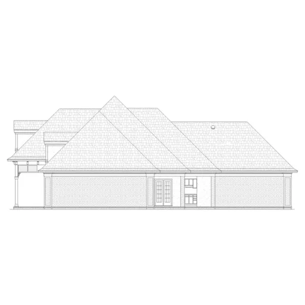 Cabin & Cottage House Plan Right Elevation - Fruit Valley Southern Home 020D-0353 - Search House Plans and More