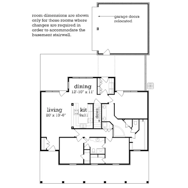 Traditional House Plan First Floor - St. Martin Traditional Home 020D-0356 - Shop House Plans and More