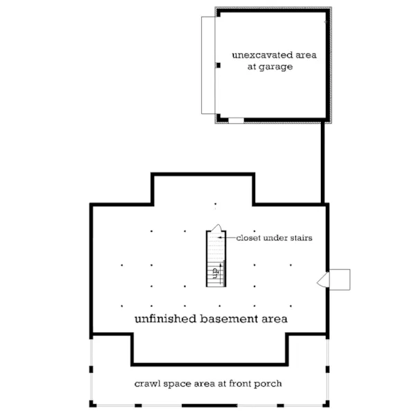 Traditional House Plan Lower Level Floor - St. Martin Traditional Home 020D-0356 - Shop House Plans and More