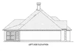 Country French House Plan Left Elevation - Beacon Hills European Home 020D-0361 - Search House Plans and More