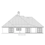 Country French House Plan Rear Elevation - Beacon Hills European Home 020D-0361 - Search House Plans and More