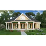 Arts & Crafts House Plan Front of House 020D-0363