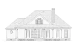 Traditional House Plan Rear Elevation - Sophie Spring Acadian Home 020D-0363 - Shop House Plans and More