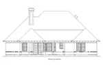 Ranch House Plan Rear Elevation - Prince George Traditional Home 020D-0367 - Shop House Plans and More