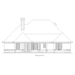 Ranch House Plan Rear Elevation - Prince George Traditional Home 020D-0367 - Shop House Plans and More