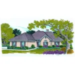 European House Plan Front of Home - Shadow Lane European Home 020D-0369 - Shop House Plans and More