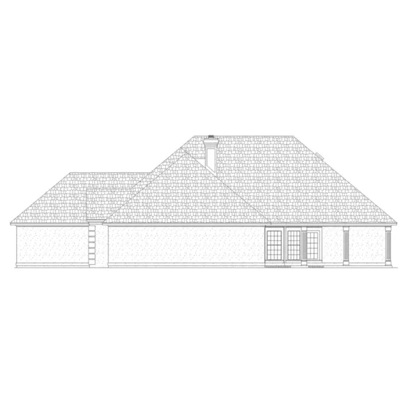 European House Plan Right Elevation - Shadow Lane European Home 020D-0369 - Shop House Plans and More