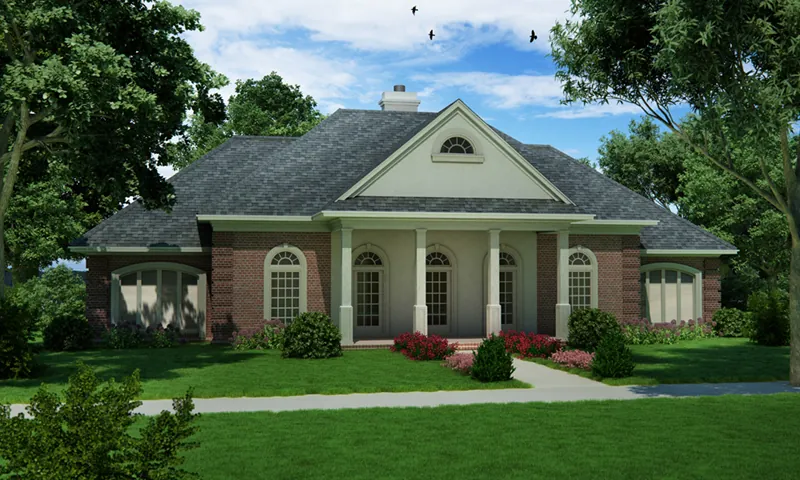 Front of Home - Graeser Traditional Home 020D-0370 - Search House Plans and More