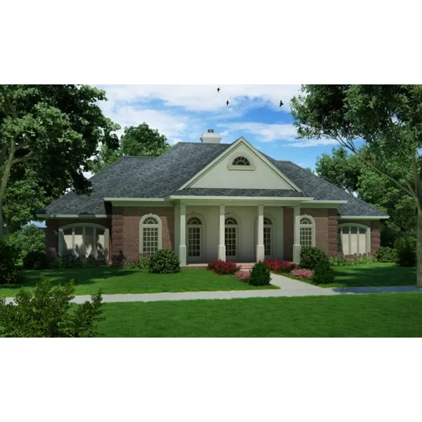 Front of Home - Graeser Traditional Home 020D-0370 - Search House Plans and More