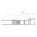 Left Elevation - Graeser Traditional Home 020D-0370 - Search House Plans and More