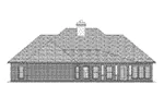 Rear Elevation - Graeser Traditional Home 020D-0370 - Search House Plans and More