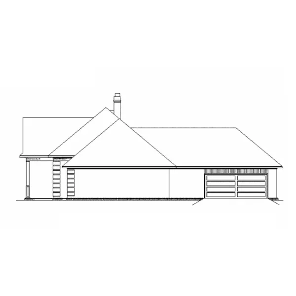 Right Elevation - Graeser Traditional Home 020D-0370 - Search House Plans and More