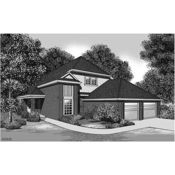 Traditional House Plan Front Image of House - Wenham Traditional Home 020D-0372 - Shop House Plans and More