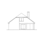 Traditional House Plan Rear Elevation - Wenham Traditional Home 020D-0372 - Shop House Plans and More