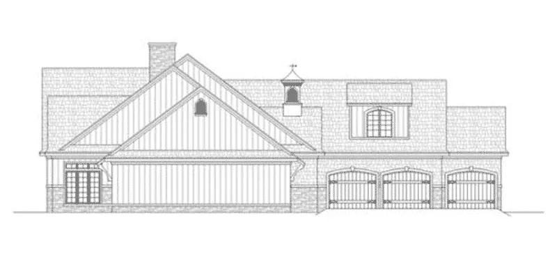 Vacation House Plan Left Elevation - Lanton Traditional Home 020D-0374 - Shop House Plans and More