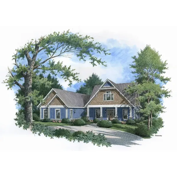 Front of Home - Windmill Acres Craftsman Home 020D-0375 - Shop House Plans and More