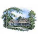 Front of Home - Windmill Acres Craftsman Home 020D-0375 - Shop House Plans and More