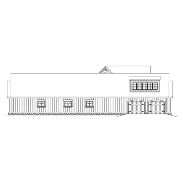 Left Elevation - Windmill Acres Craftsman Home 020D-0375 - Shop House Plans and More