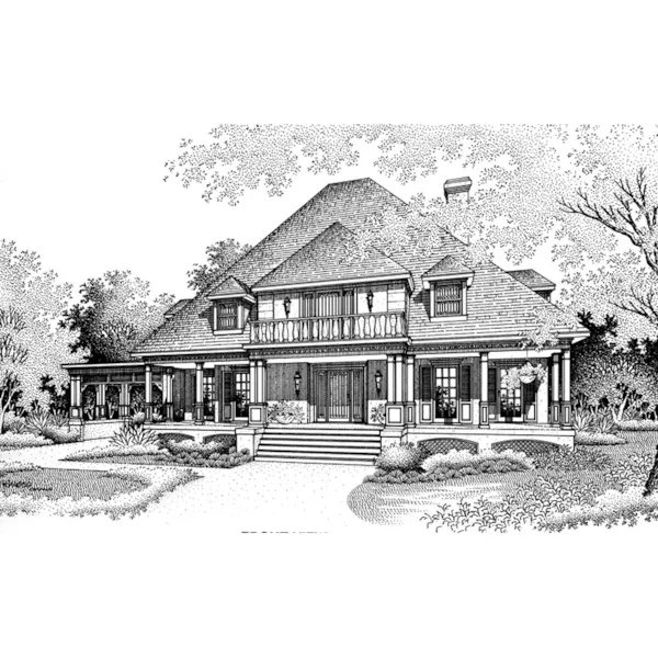 Traditional House Plan Front Image of House - Windham Place Luxury Home 020D-0376 - Shop House Plans and More