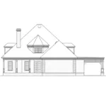 Traditional House Plan Rear Elevation - Windham Place Luxury Home 020D-0376 - Shop House Plans and More