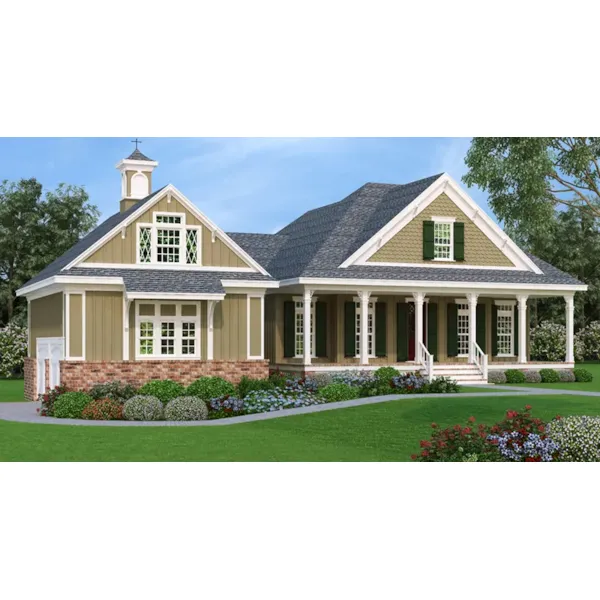 Front of Home - Ashley Lane Southern Home 020D-0382 - Search House Plans and More