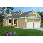 Cabin & Cottage House Plan Front of Home - Layton Creek Cottage Home 020D-0384 - Shop House Plans and More