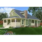 Cabin & Cottage House Plan Rear Photo 01 - Layton Creek Cottage Home 020D-0384 - Shop House Plans and More