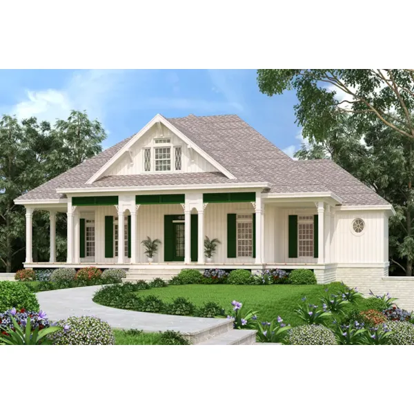 Country House Plan Front of Home - Belmont Lane Modern Farmhouse 020D-0386 - Search House Plans and More