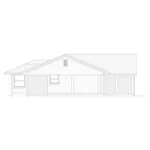 Left Elevation - Gladys Ranch Home 020D-0387 - Shop House Plans and More