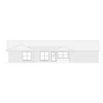 Rear Elevation - Gladys Ranch Home 020D-0387 - Shop House Plans and More