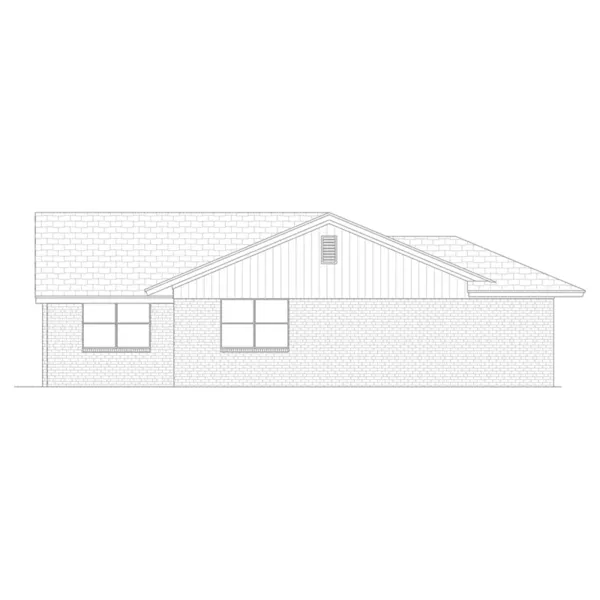 Right Elevation - Gladys Ranch Home 020D-0387 - Shop House Plans and More