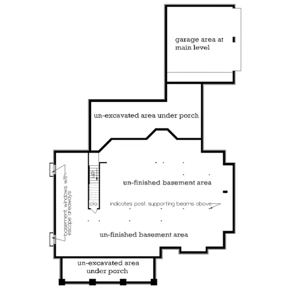 Basement Floor - 020D-0391 - Shop House Plans and More