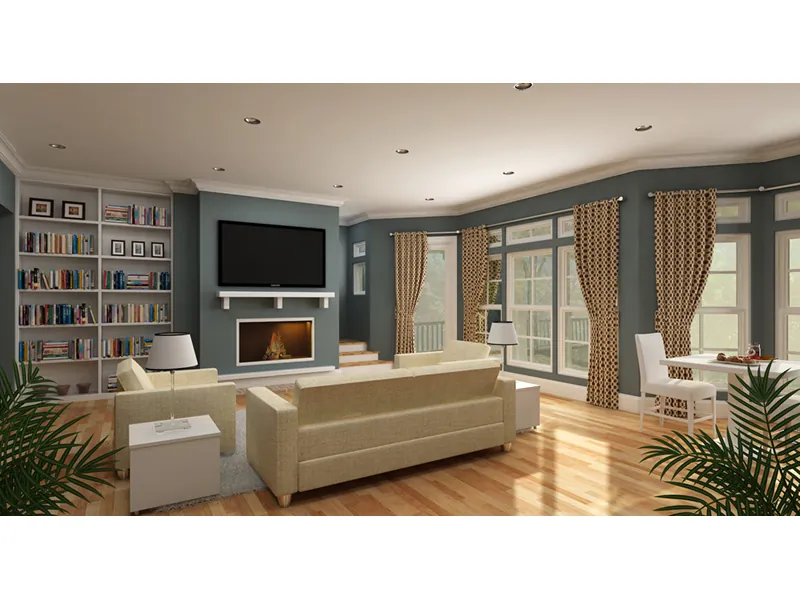Living Room Photo 01 - 020D-0391 - Shop House Plans and More